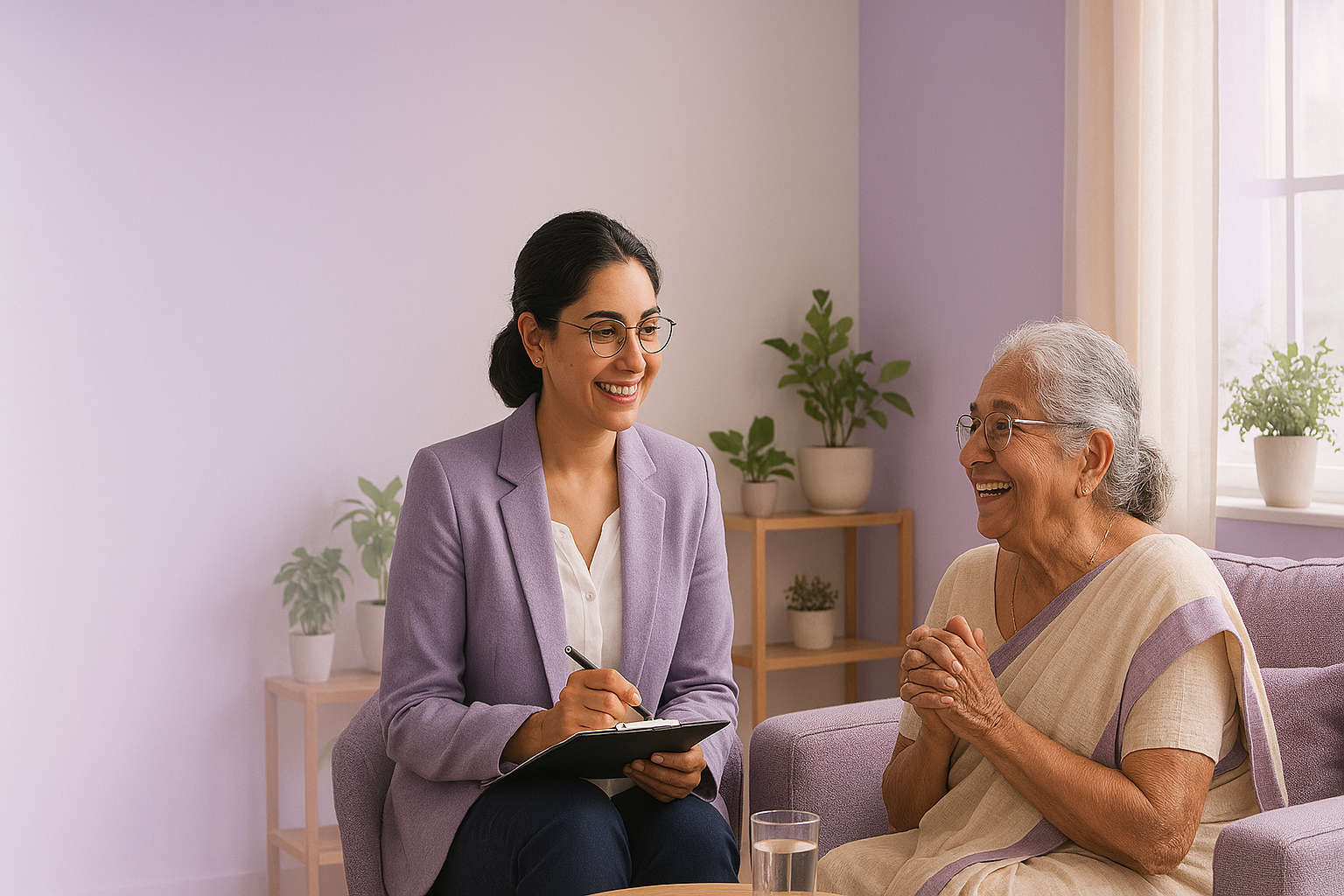 Peaceful counseling session